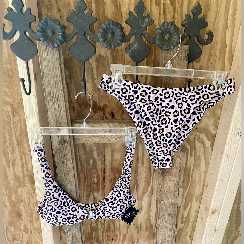 ZAFUL High Leg Leopard Bikini - NEW